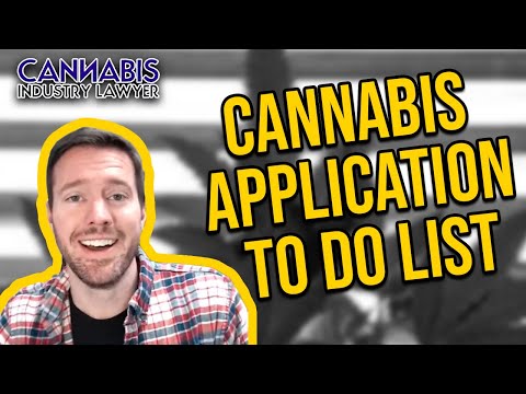 Cannabis Application To Do List