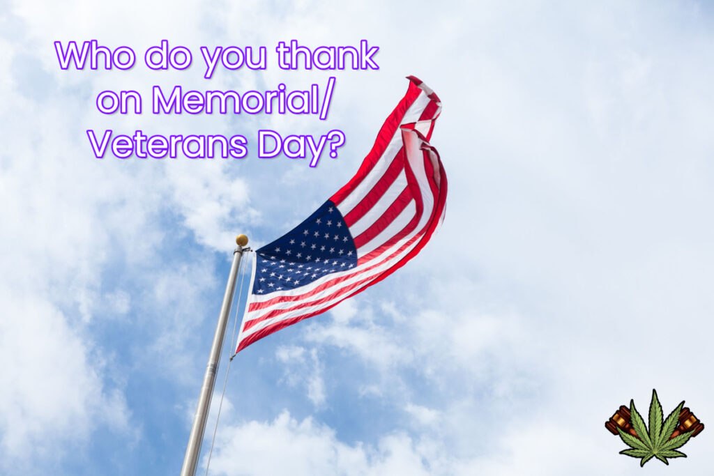 Who do you thank on Memorial/ Veterans Day?
