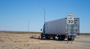 Truck in desert